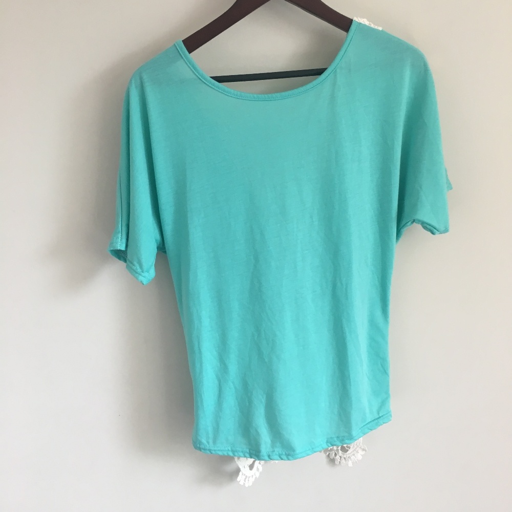 Blue Crochet Top